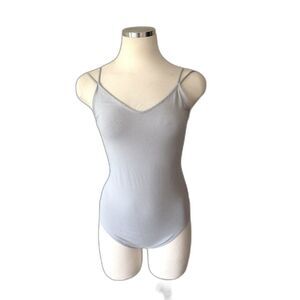 Universal Womens Halter Style Sexy Gray Thong Bodysuit by American Eagle Medium